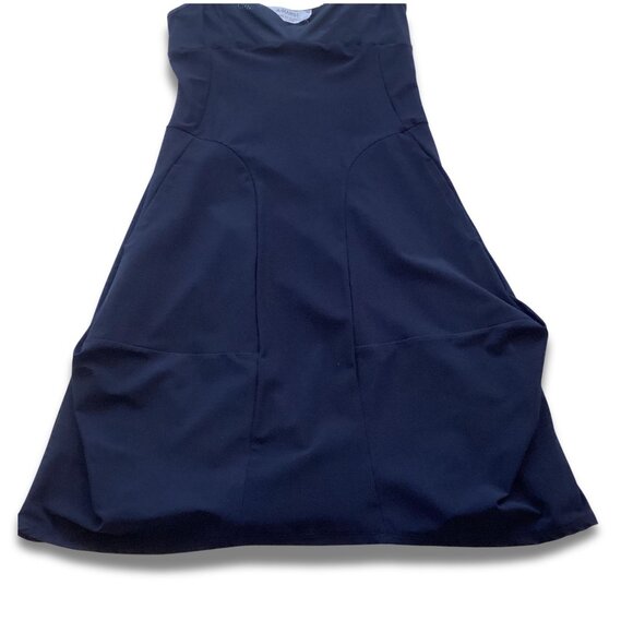 A.MARSI Black Cami Strap Dress Elegant Midi Fit Versatile Design Size 40-48 Wome - Picture 5 of 5